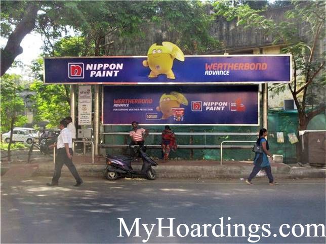 How to Book Bus Queue Shelter Hoardings AdvertisingCID Quaters Bus Stop in Chennai, Tamil Nadu 